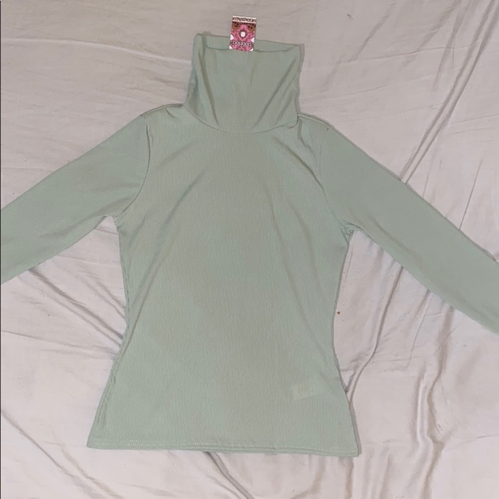 Long Sleeve Ribbed Turtle Neck